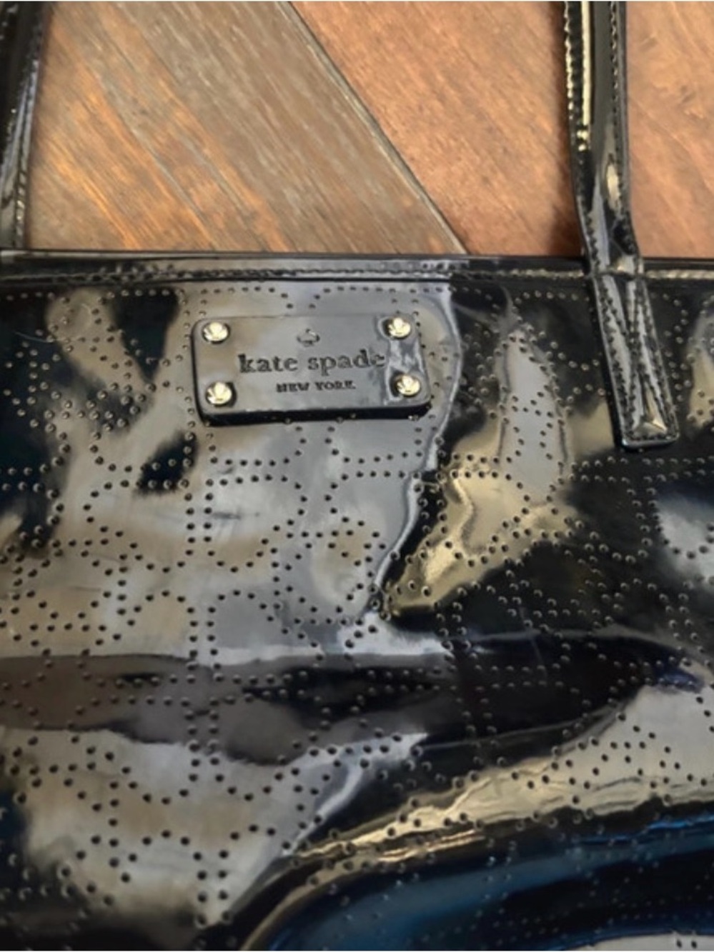 Kate Spade New York Small Harmony Metro Spade Black Tote Bag - Picture 10 of 10